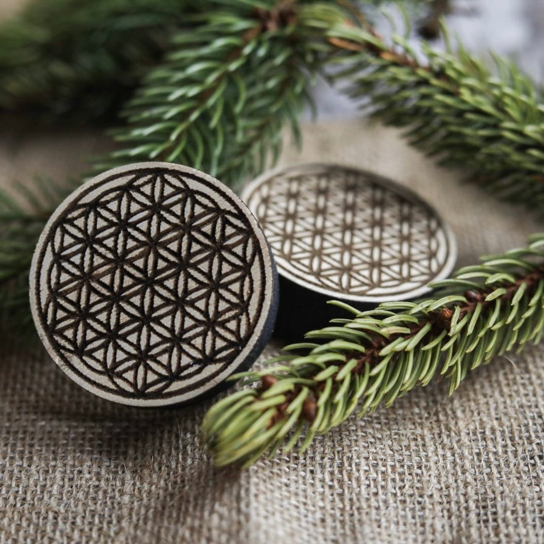 Support de pratique - Rondin Fleur de Vie