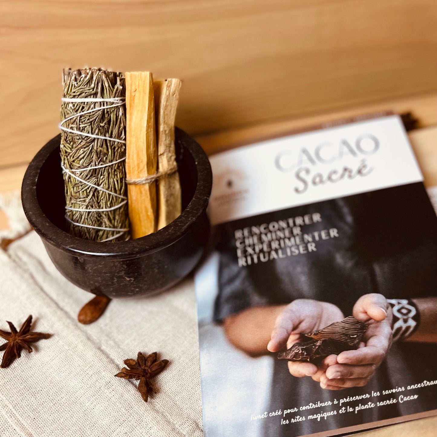 Coffret Noël ❄︎ Bol de Fumigation et Cacao Sacré