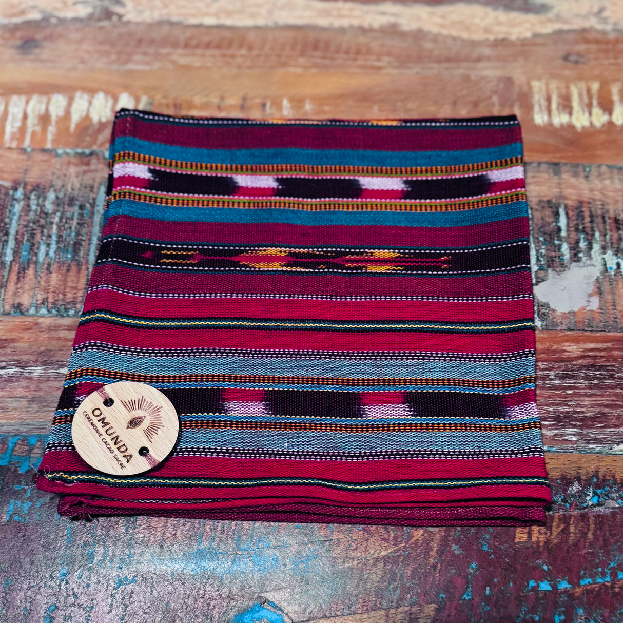 Tissus Sacré d’Autel • Mesa • New 2025 Rouge - Turquoise - Cannelle