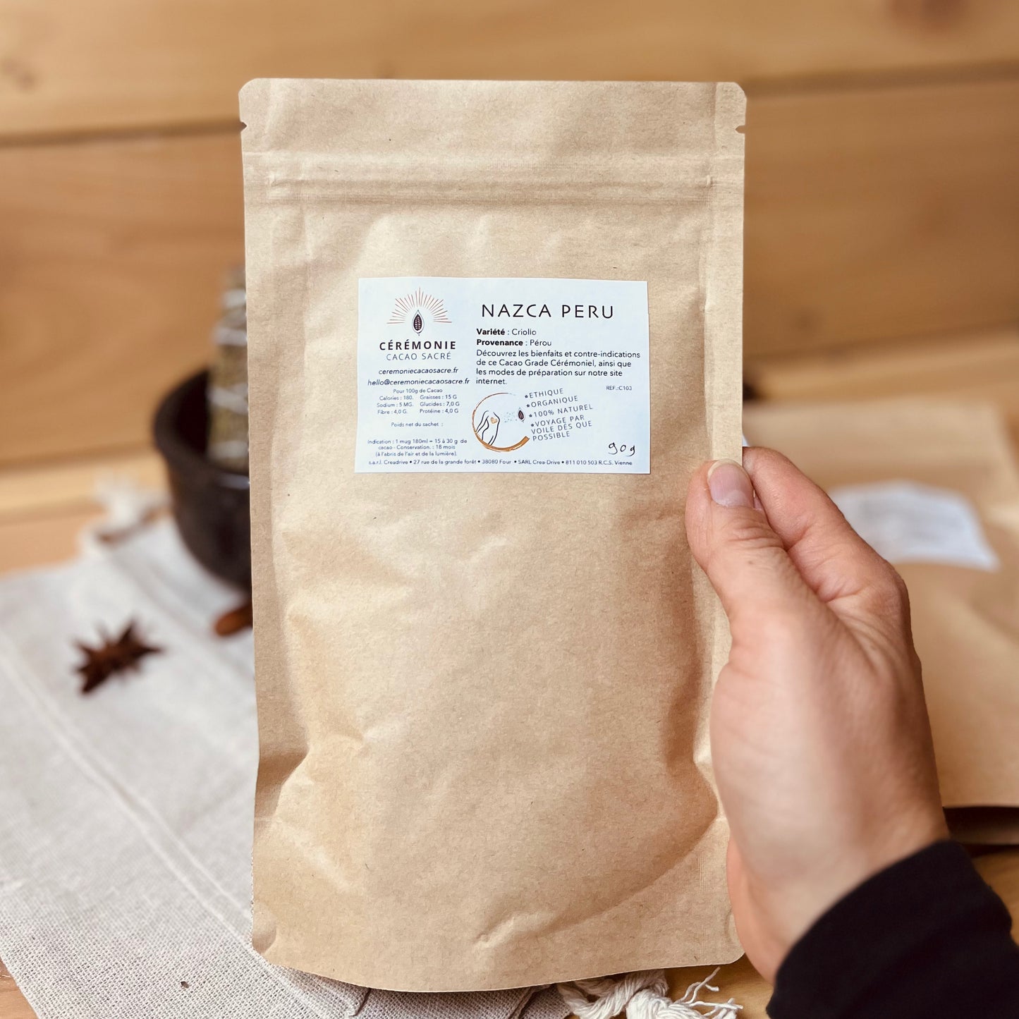 Coffret Noël ❄︎ Bol de Fumigation et Cacao Sacré