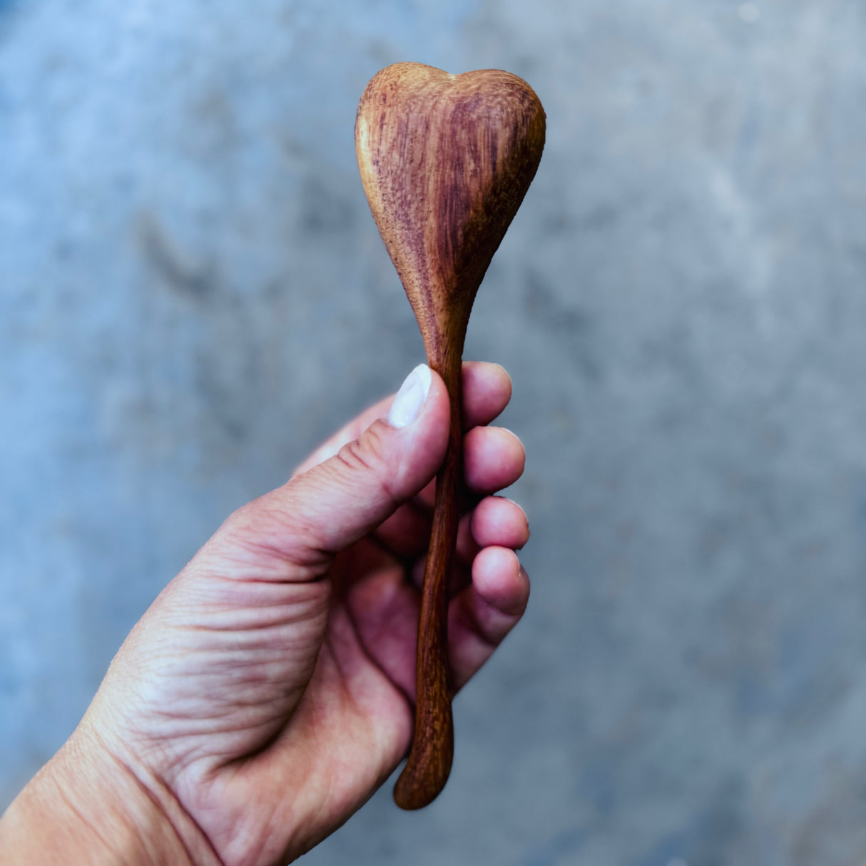 Cuillère Bois - Forme Coeur