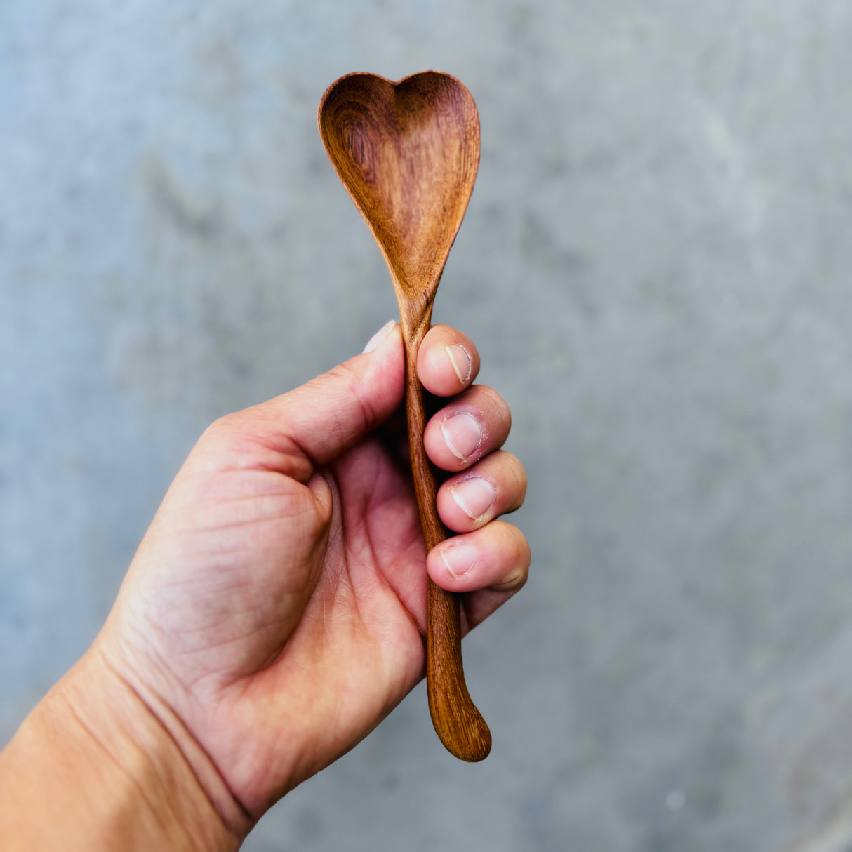 Cuillère Bois - Forme Coeur
