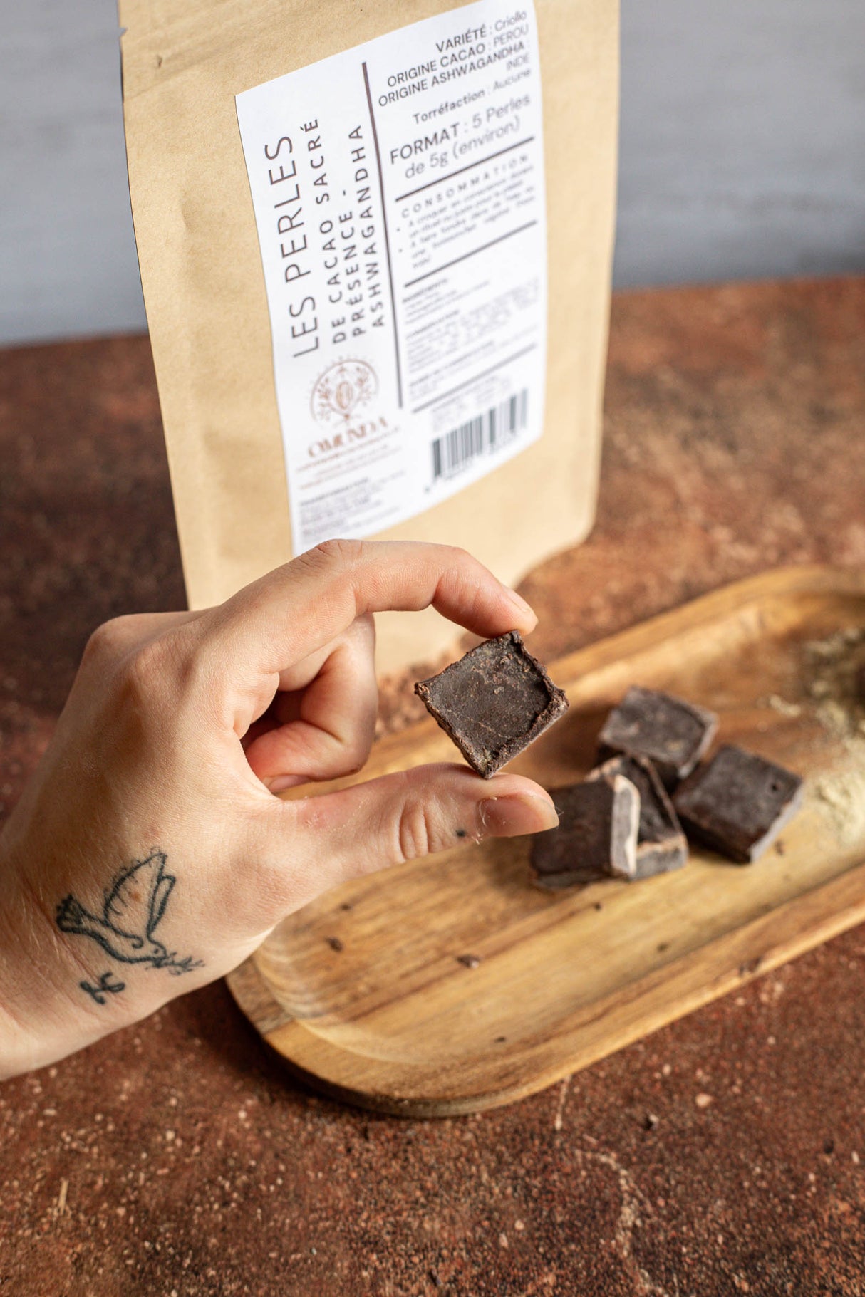 Perles d'Ancrage đ§ Cacao et Ashwagandha