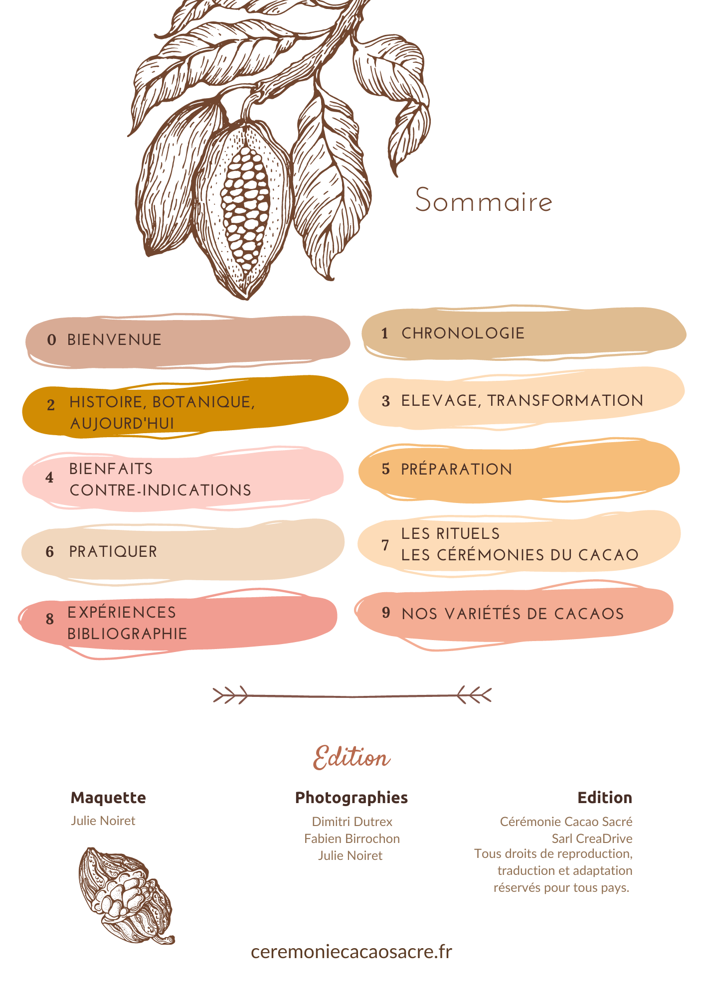 Livret Papier • Cacao Sacré