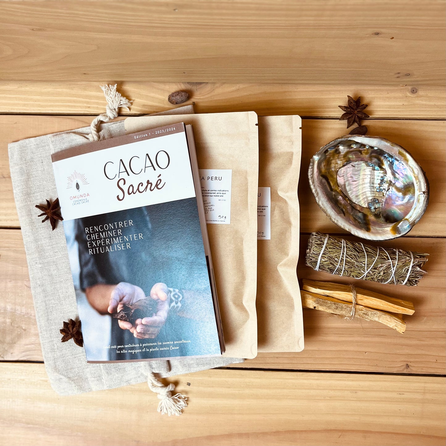 Coffret ◎ Kit fumigation et Cacao Sacré