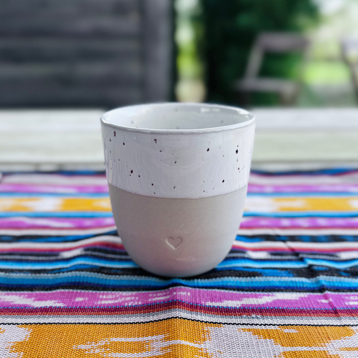 Tasse à Cacao 🤍 en grès fond terre
