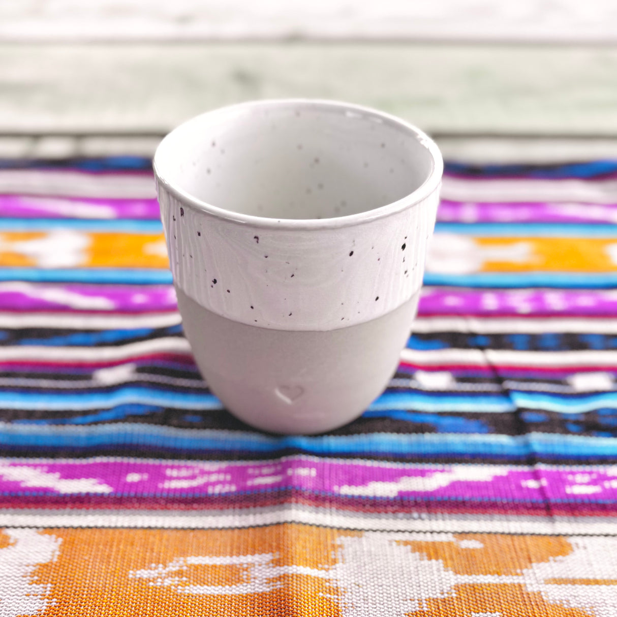 Tasse à Cacao 🤍 en grès fond terre