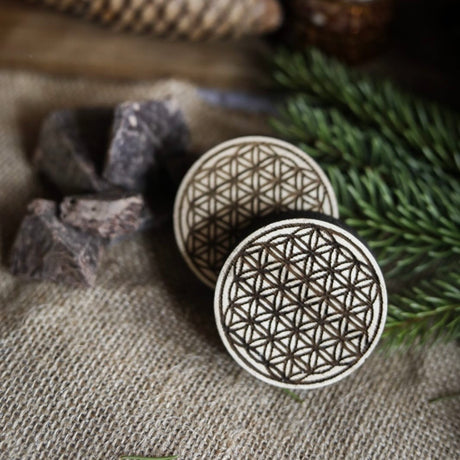 Support de pratique - Rondin Fleur de Vie