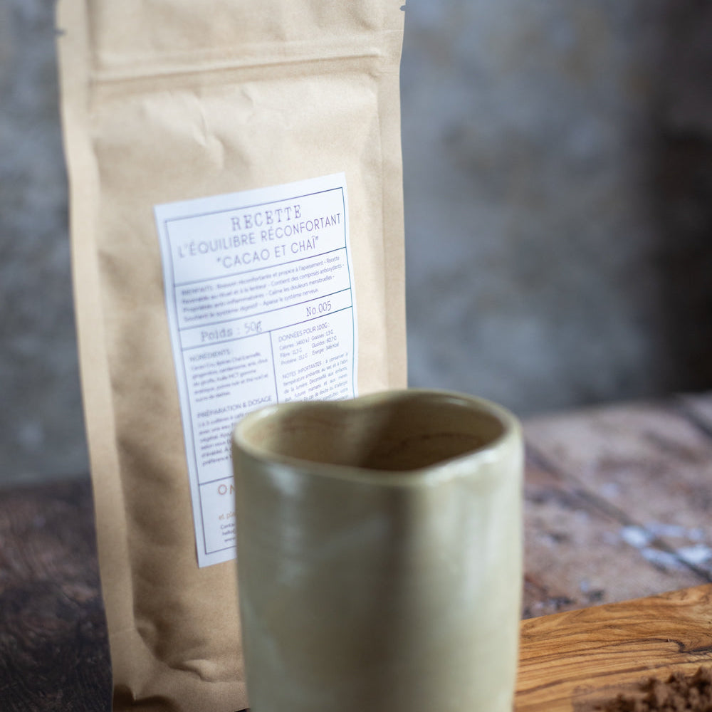 ✧ Recette "Recette l'équilibre réconfortant - Cacao & Chaï"